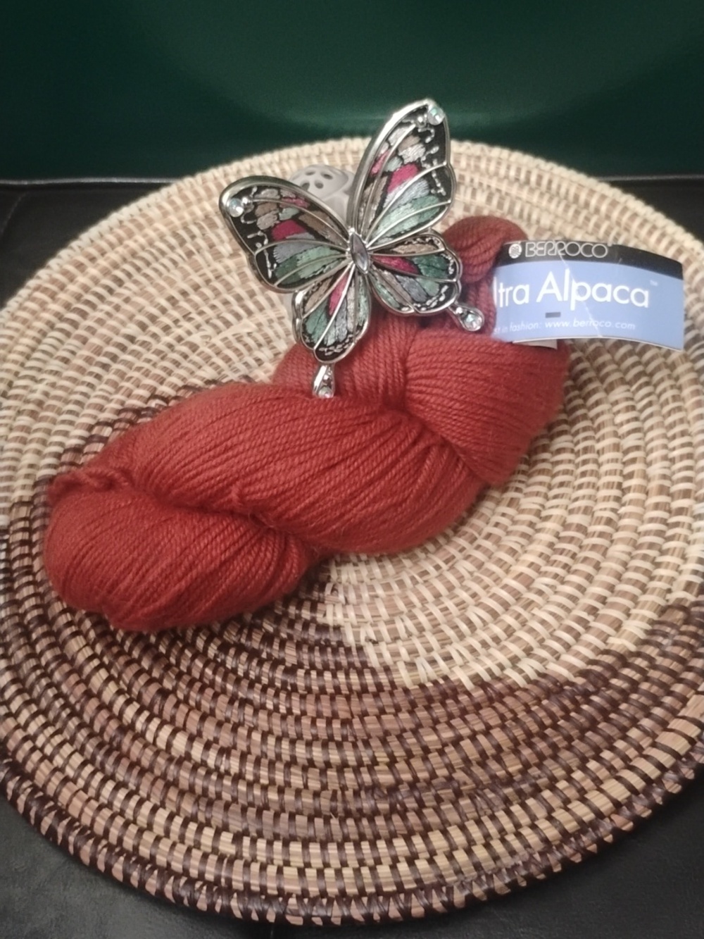 Berroco Ultra Alpaca Yarn in Henna, Orange Tones 3.5 oz Hank NEW